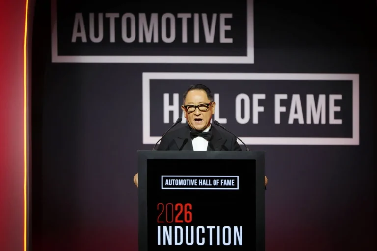 豐田章男在Automotive Hall of Fame典禮