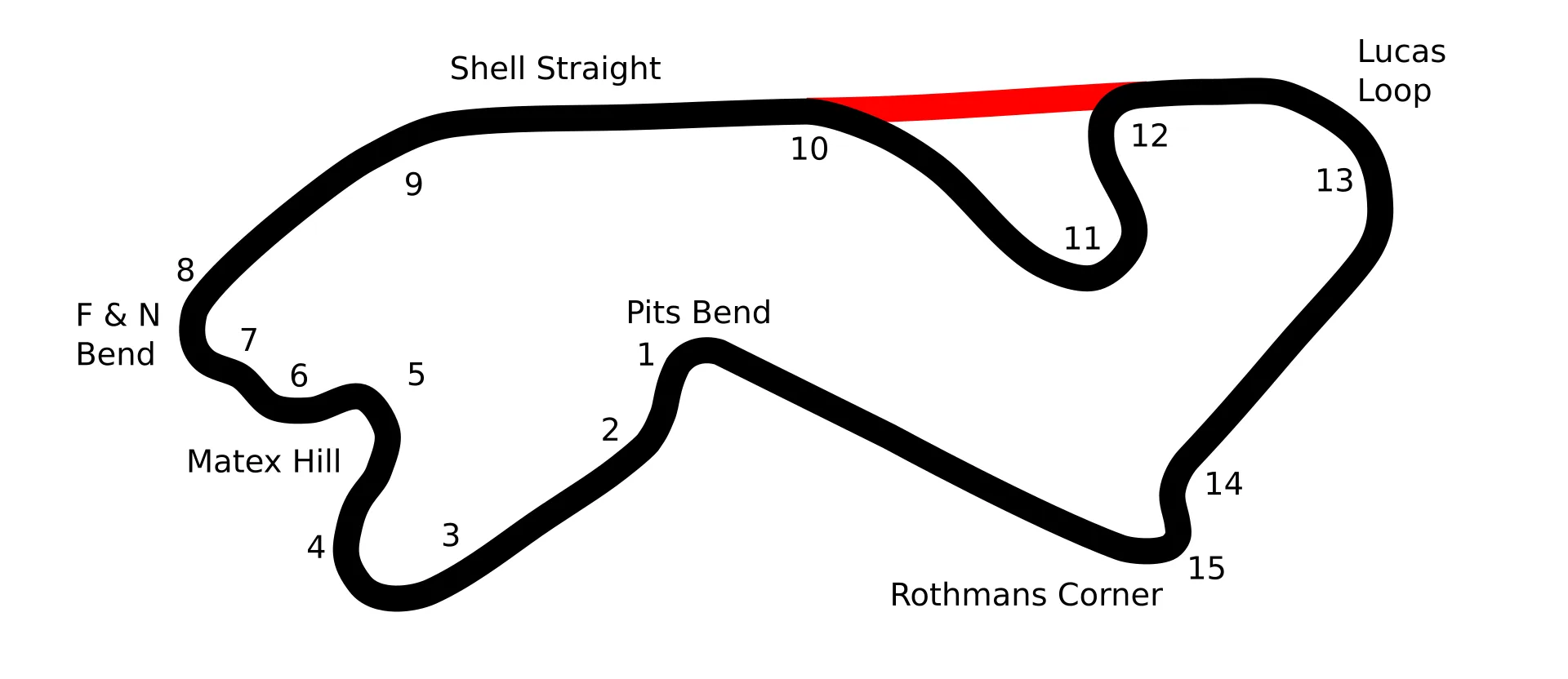 Batu Tiga Shah Alam Circuit賽道平面圖