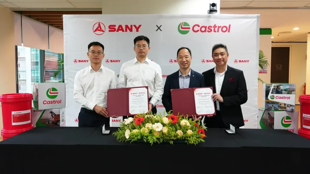 Castrol联手SANY Malaysia，为重型机械提供润滑油与技术支持