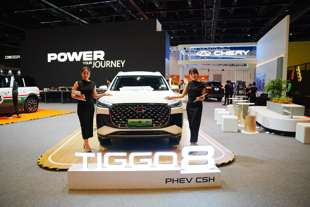 Chery槟城车展主打新能源阵容|TIGGO 7 PHEV、TIGGO CROSS HEV与AiMOGA机器人亮相