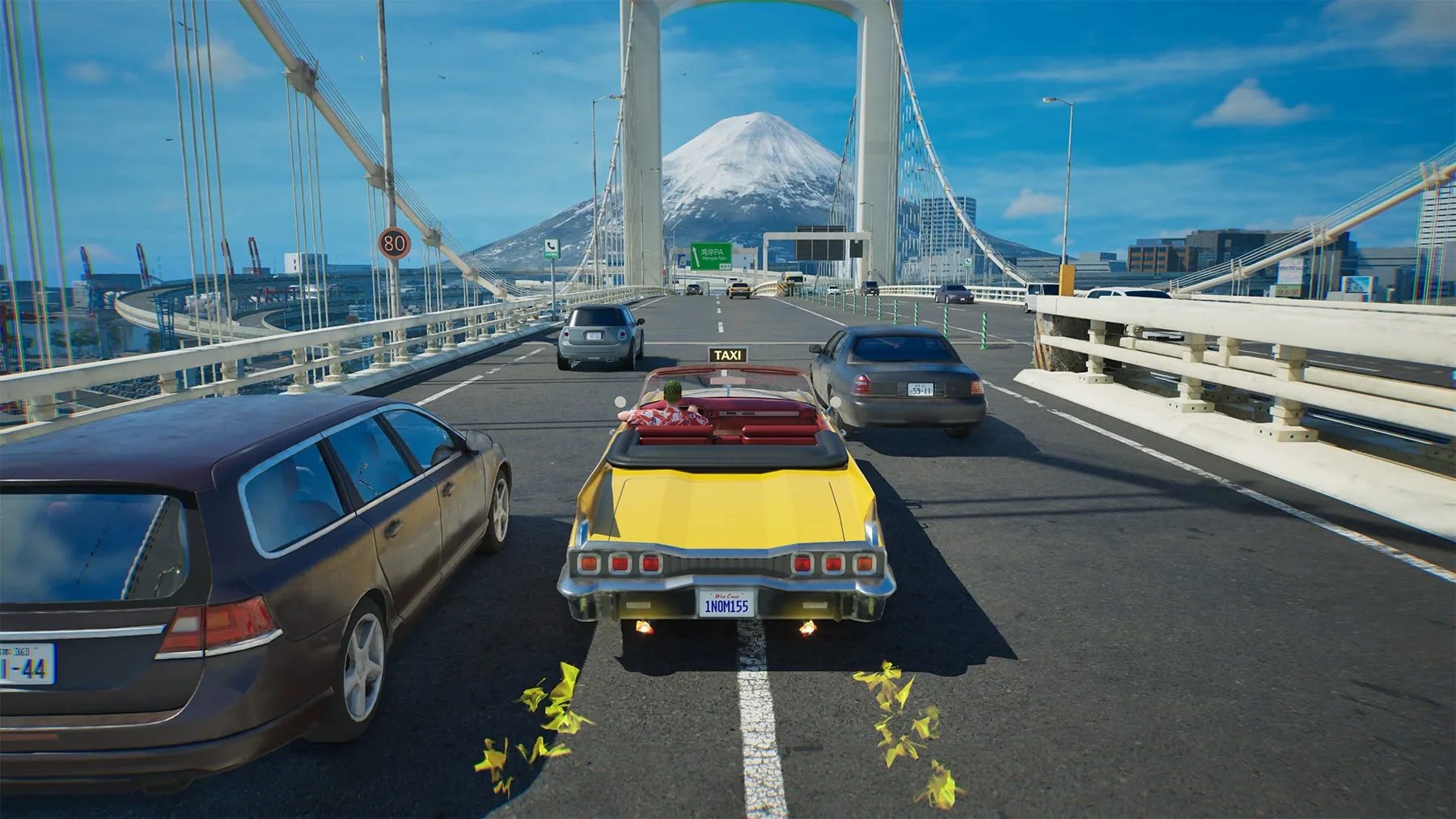 《Crazy Taxi: World Tour》日本地圖高速道路場景