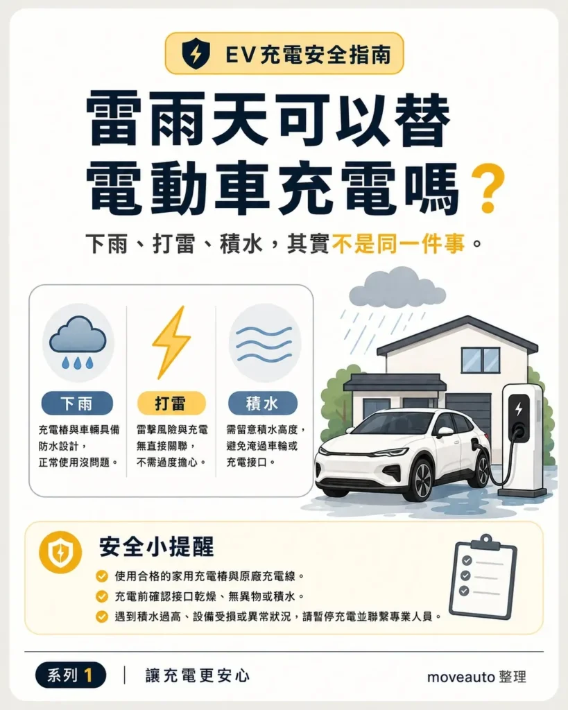 雷雨天可以替EV充電嗎?Wallbox、RCD與SPD一次看懂