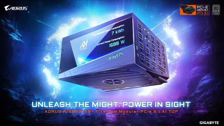 GIGABYTE AORUS P1600W登場｜1600W電源瞄準地端AI與多GPU工作站