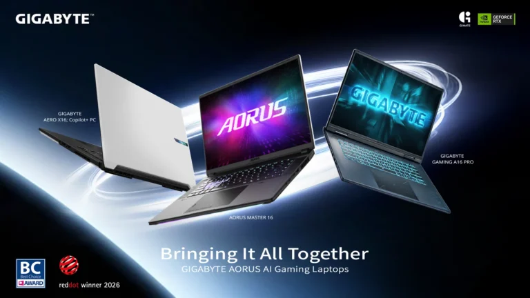 技嘉COMPUTEX 2026展示AI电竞笔电阵容：GiMATE升级，游戏与创作更聪明