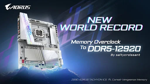 DDR5-12920！技嘉 Z890 AORUS TACHYON ICE 把超頻世界直接改寫了