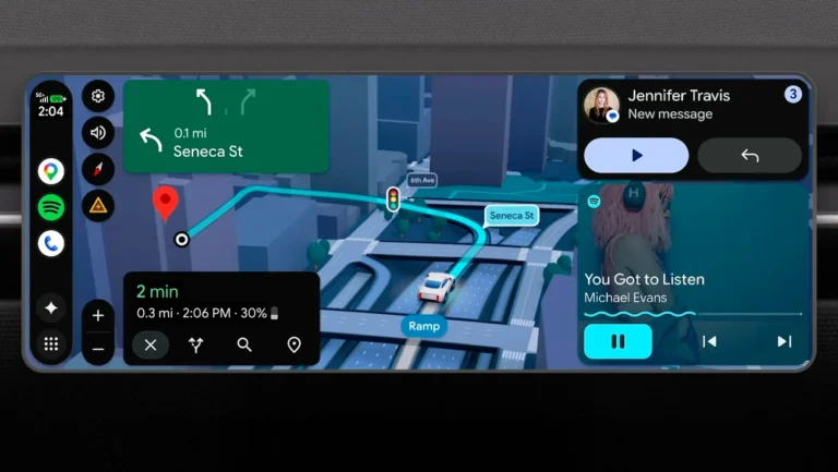 Google Android Auto車載介面官方圖片