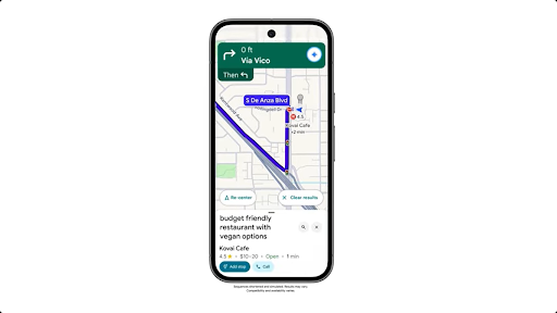 Google 地圖導入 Gemini　對話式導航更貼近真人副駕