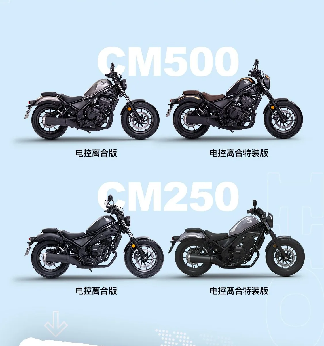 Honda中國CM250與CM500官方圖片