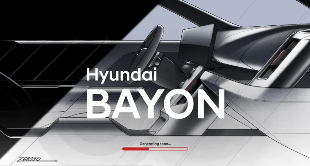 第二代Hyundai BAYON官方設計草圖