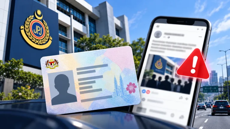 JPJ駕照假消息澄清示意圖