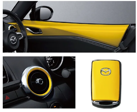 Mazda Roadster FSW Ver.2黃色內裝與車鑰匙細節