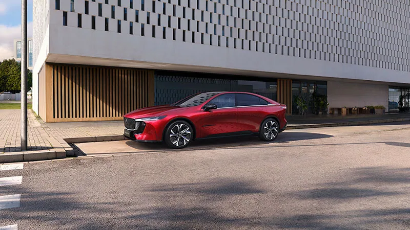 2027年式Mazda6e官方側面圖