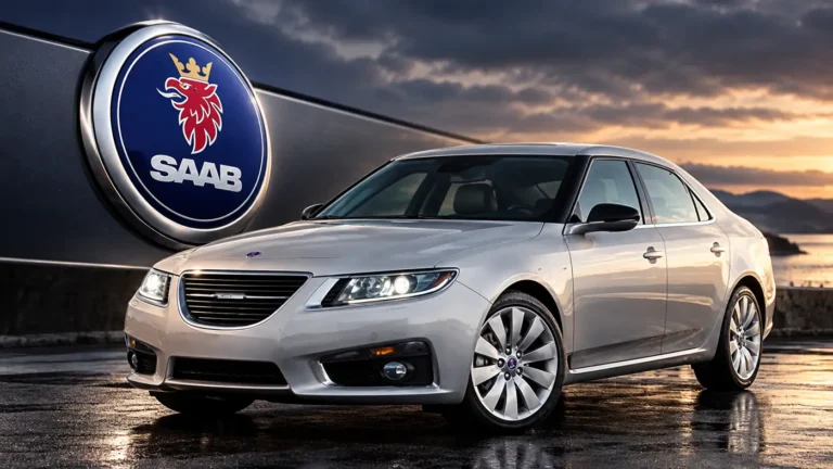 Saab 9-5 與經典 Saab 品牌 Logo