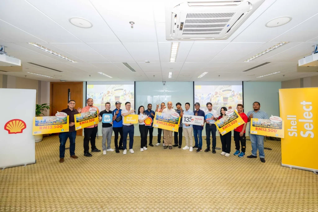 Shell water2go活动公布中奖者：日常油站停靠，也能变成RM135,000惊喜