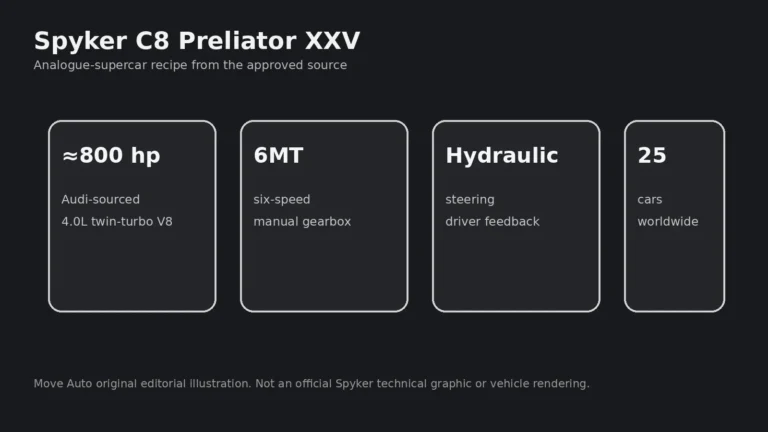 Spyker又回來了　C8 Preliator XXV以約800匹V8與六速手排重啟荷蘭超跑夢