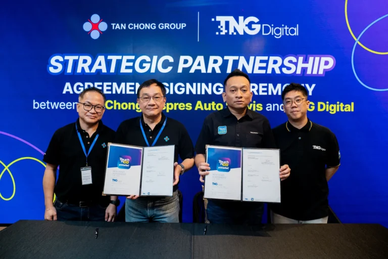 Tan Chong Ekspres Auto Servis與TNG Digital合作推出TNG eWallet汽車保養預約服務