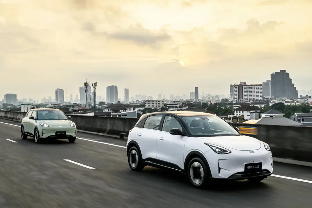 泰國小型掀背車73.5%已是純電 Geely EX2單月奪冠