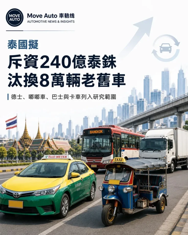 泰國研究240億泰銖換車計劃　最多汰換8萬輛老舊商用車