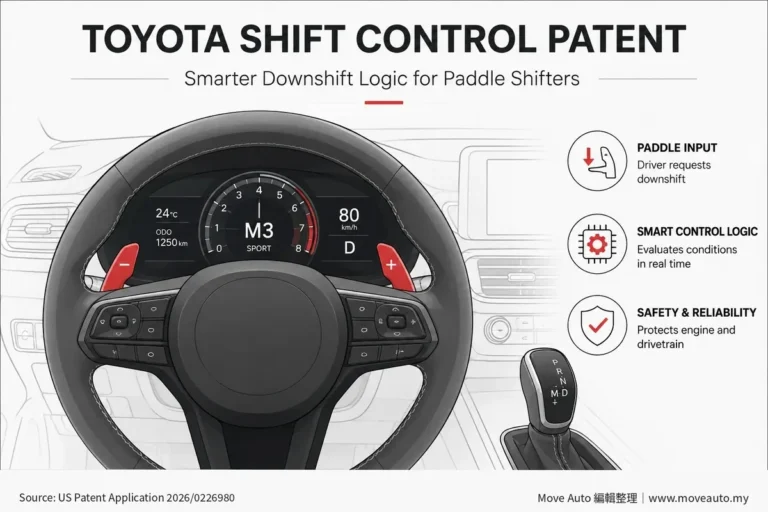 撥片降檔為何有時“不聽話”？Toyota專利想讓自排更懂駕駛