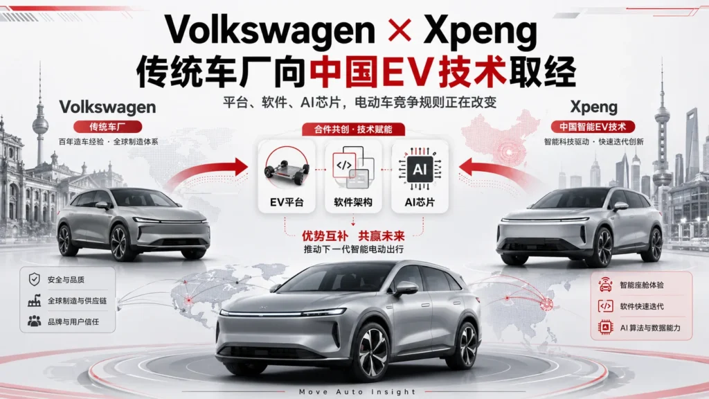 Volkswagen靠Xpeng反攻中国：传统车厂电动化策略变了