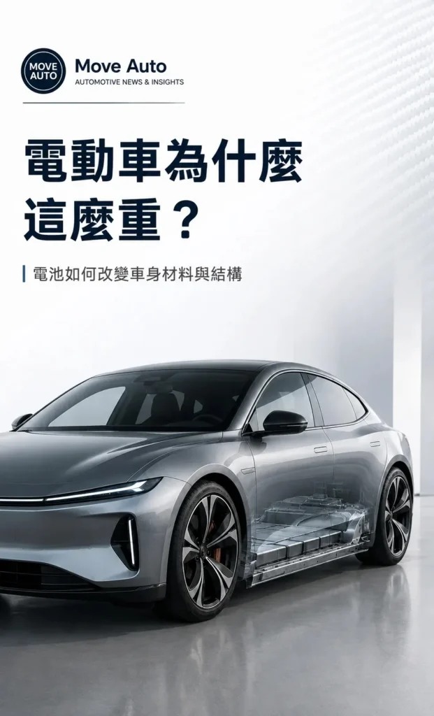 電動車為什麼這麼重？電池如何改變車身材料與結構
