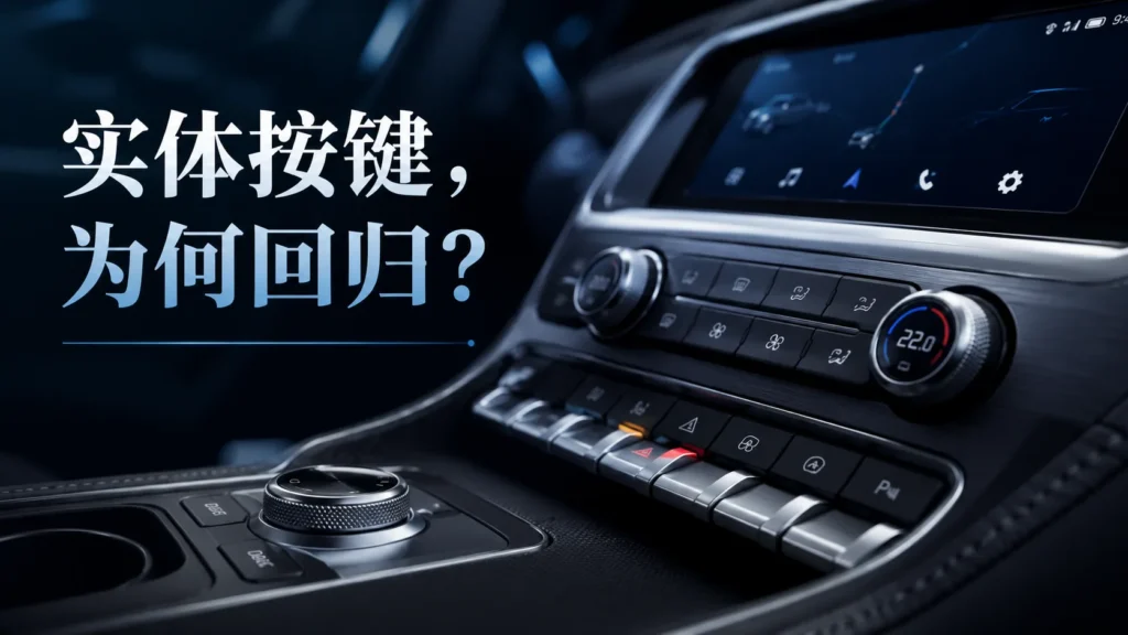 为什么实体按键开始回归？车厂终于发现，科技感不等于好用