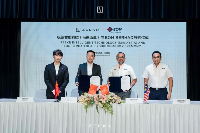 Zeekr Malaysia與EON經銷合作簽約儀式