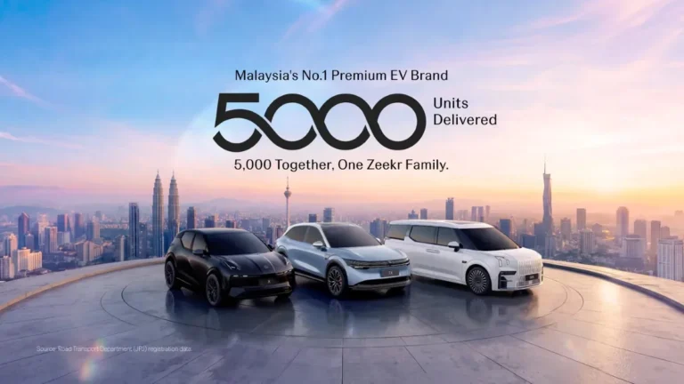 Zeekr Malaysia交付突破5,000輛　未來3年建30個Zeekr Power充電站點