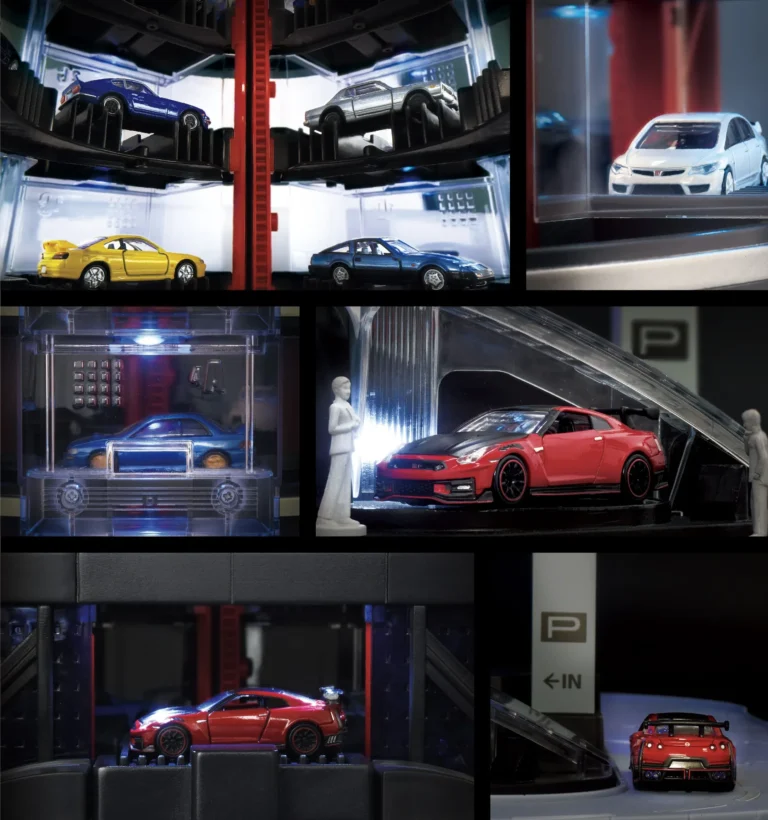 Automated tomica PARKING with showroom 官方展示圖