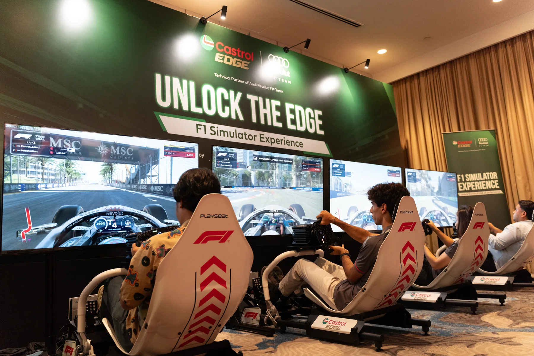 Castrol Malaysia Gabriel Bortoleto活動F1模擬器體驗區