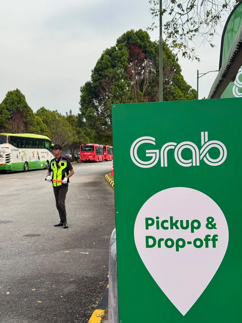 Grab雪邦賽道指定上下車區