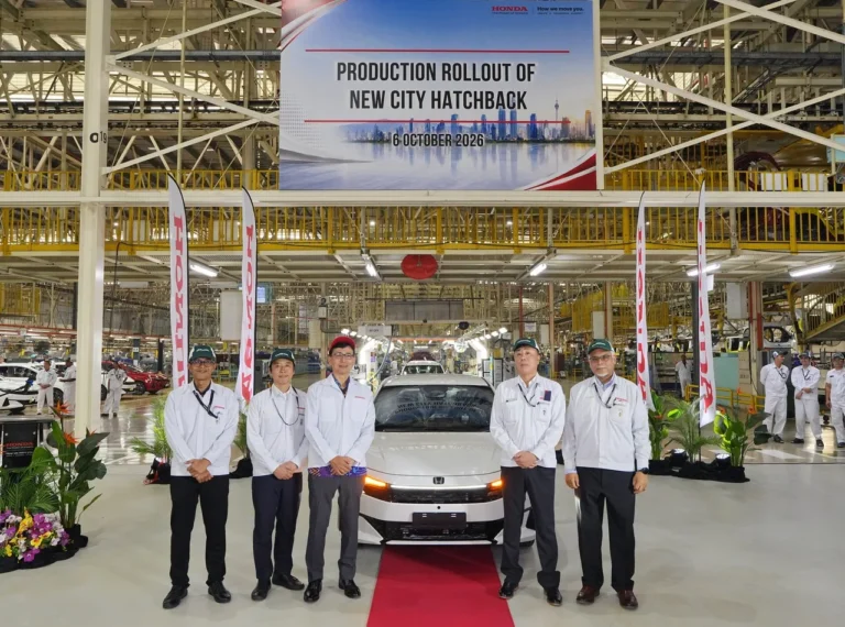 新Honda City Hatchback在Honda Malaysia馬六甲廠完成生產下線