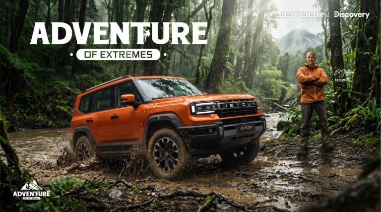 JETOUR G700與探險家Ed Stafford進行Adventure of Extremes拍攝