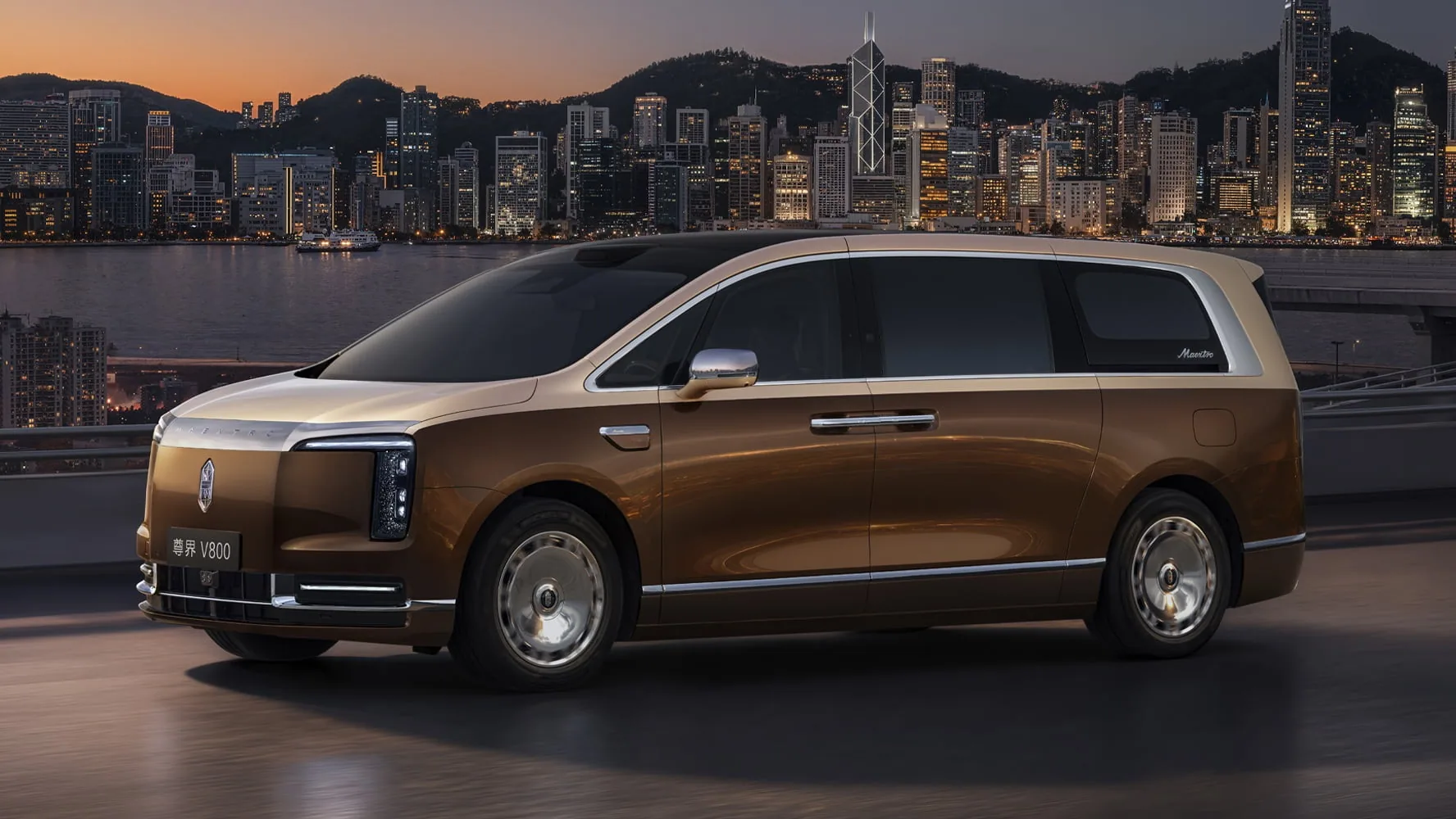 尊界V800官方外觀，非煞車測試現場