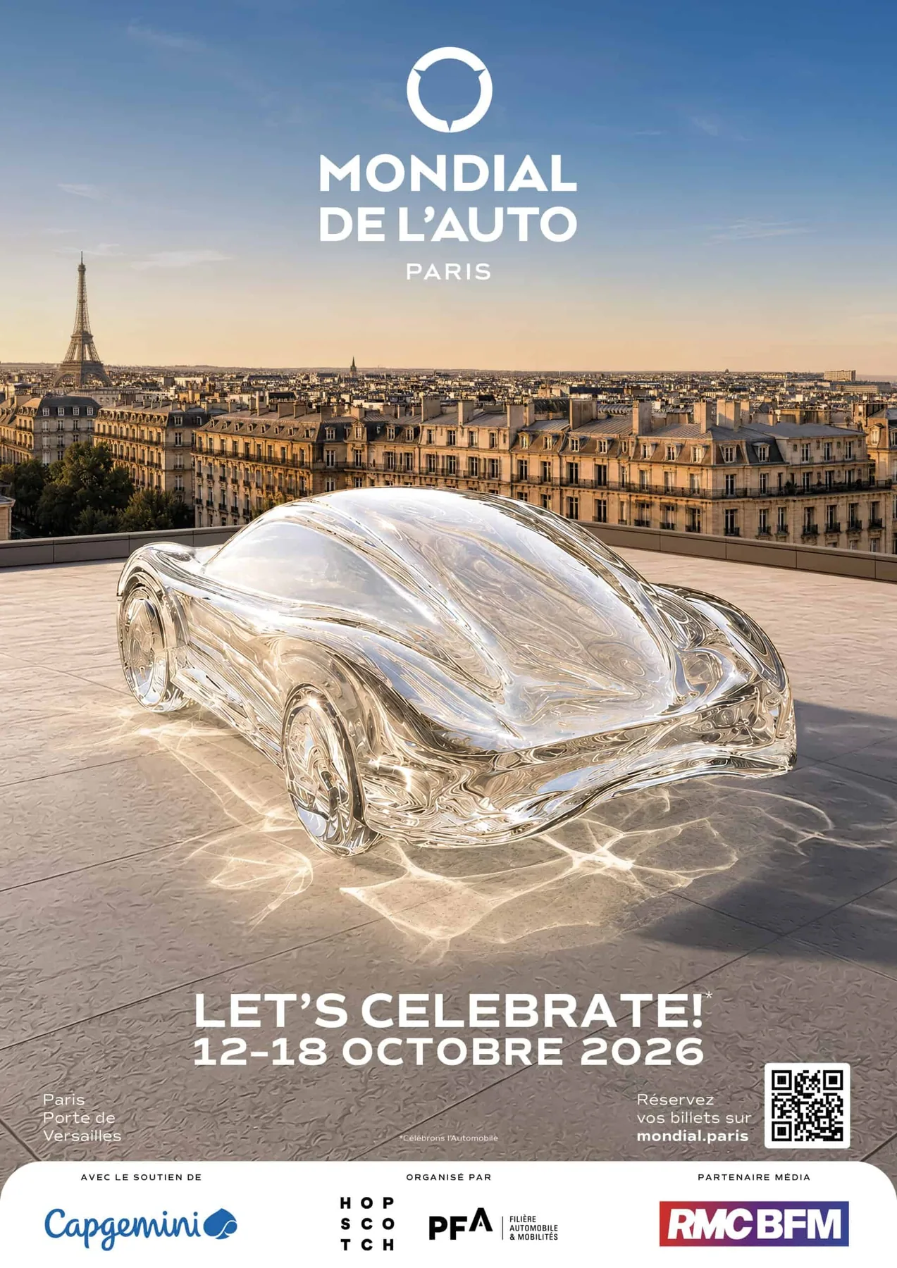 2026巴黎車展官方宣傳海報,非會場實拍