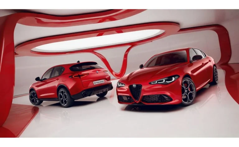 Alfa Romeo Giulia房車與Stelvio SUV於原廠官方宣傳照片中同框
