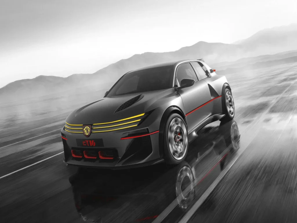 Peugeot E-T16 Concept重現205 T16精神官方宣傳圖片，角度1，概念車