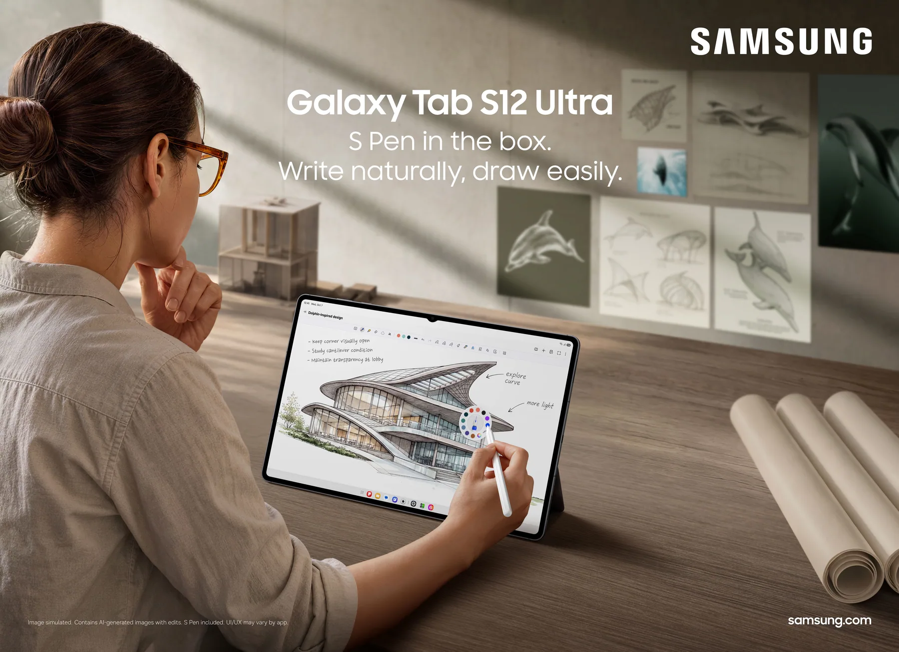 Samsung Galaxy Tab S12 Series 使用S Pen